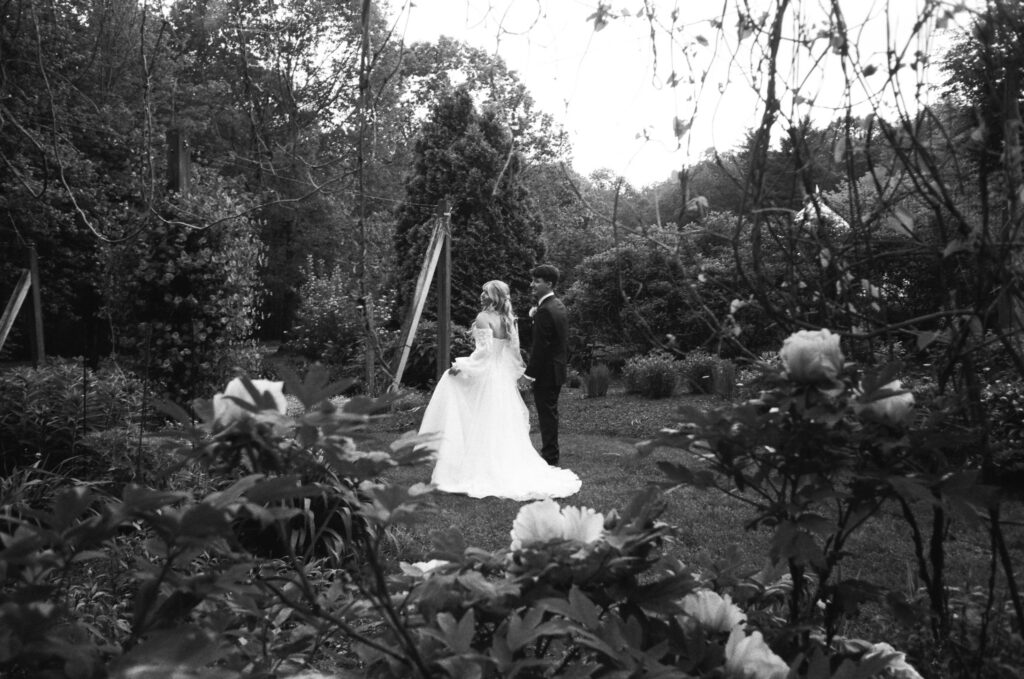 The Perfect Garden Wedding Venue In NH | The Gardens At Uncanoonuc Mountain Wedding | Goffstown NH | Documentary + Editorial Wedding Photographer | NH Garden Wedding Venue
