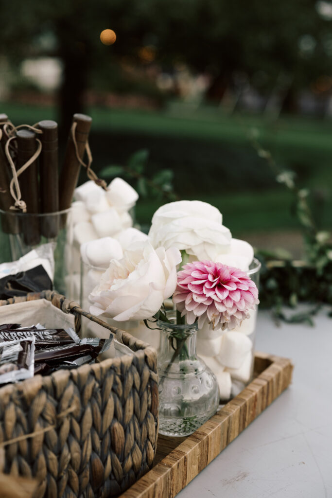 The Fire Pit At The Gardens At Uncanoonuc Mountain Wedding | Goffstown NH | Documentary + Editorial Wedding Photographer | NH Garden Wedding Venue