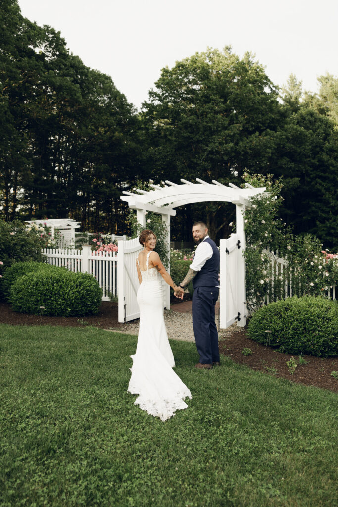The Perfect Garden Wedding Venue In NH | The Gardens At Uncanoonuc Mountain Wedding | Goffstown NH | Documentary + Editorial Wedding Photographer | NH Garden Wedding Venue
