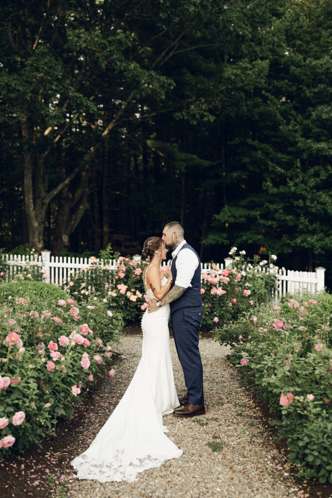 The Perfect Garden Wedding Venue In NH | The Gardens At Uncanoonuc Mountain Wedding | Goffstown NH | Documentary + Editorial Wedding Photographer | NH Garden Wedding Venue