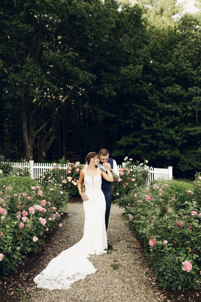 The Perfect Garden Wedding Venue In NH | The Gardens At Uncanoonuc Mountain Wedding | Goffstown NH | Documentary + Editorial Wedding Photographer | NH Garden Wedding Venue