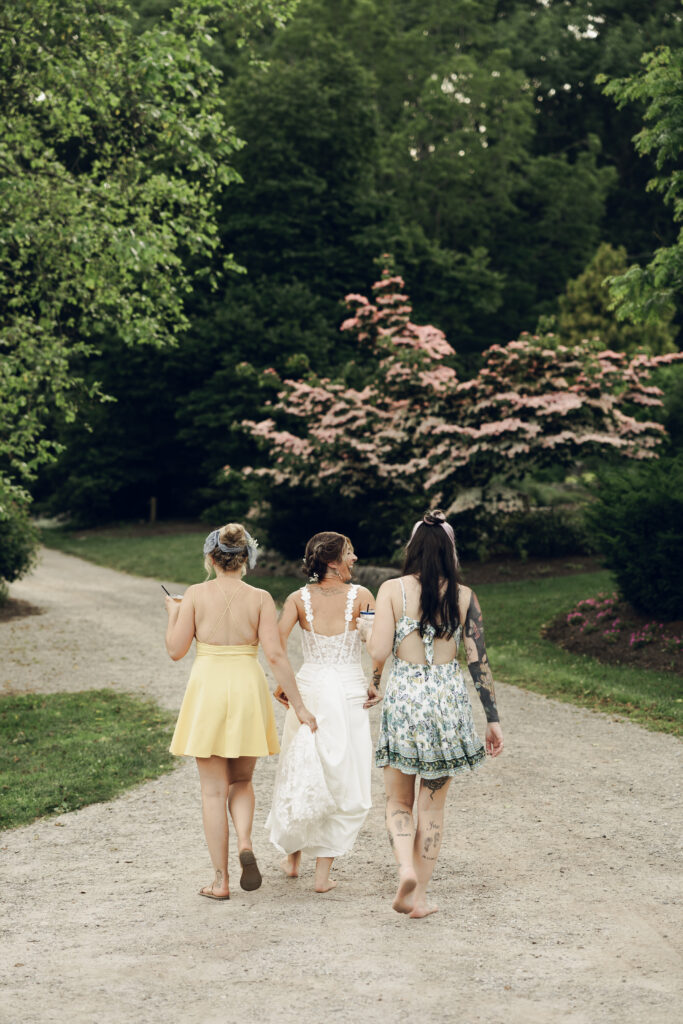 Reception At The Gardens At Uncanoonuc Mountain Wedding | Goffstown NH | Documentary + Editorial Wedding Photographer | NH Garden Wedding Venue