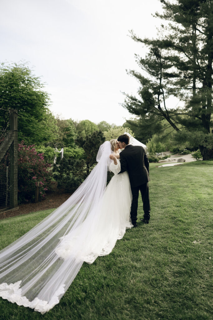 The Perfect Garden Wedding Venue In NH | The Gardens At Uncanoonuc Mountain Wedding | Goffstown NH | Documentary + Editorial Wedding Photographer | NH Garden Wedding Venue