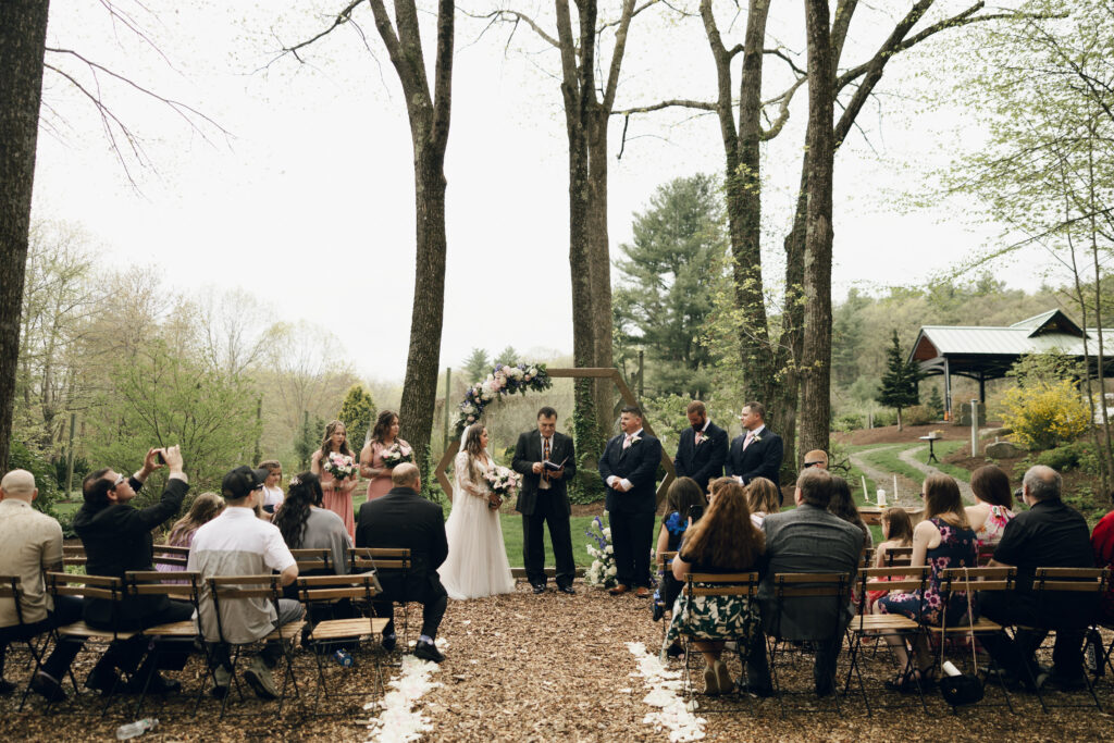 Spring NH Garden Wedding At The Gardens At Uncanoonuc Mountain | Goffstown, NH 