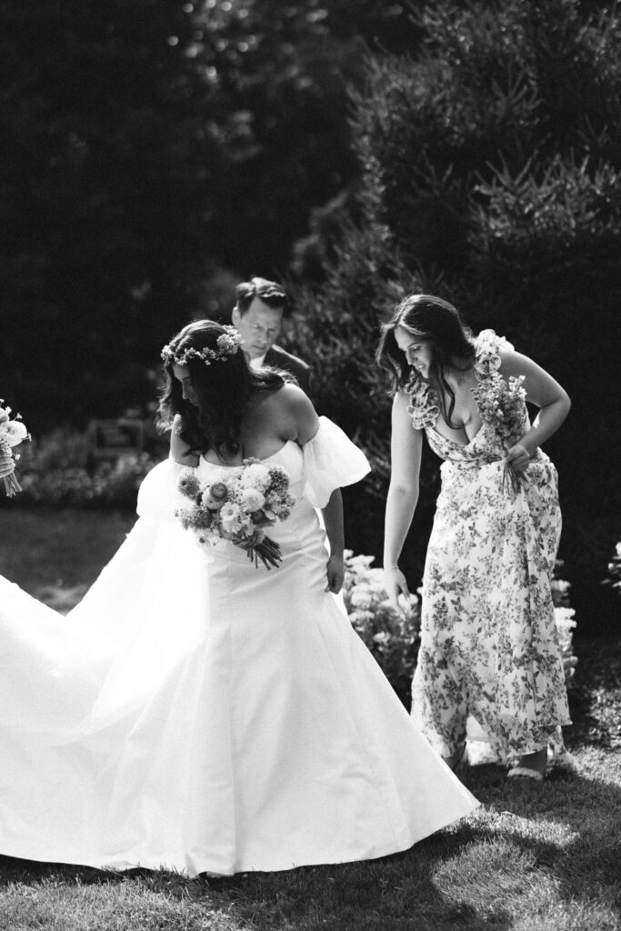 The Perfect Garden Wedding Venue In NH | The Gardens At Uncanoonuc Mountain Wedding | Goffstown NH | Documentary + Editorial Wedding Photographer | NH Garden Wedding Venue